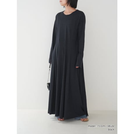 【YENN】SLUB FLARE DRESS  ＊