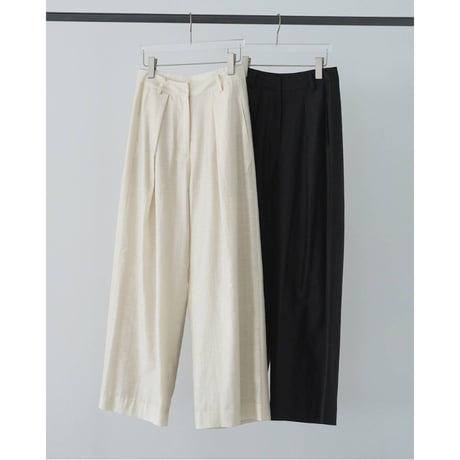 【anuke】Sheer Tuck Pants　※納期5月中旬～6月中旬