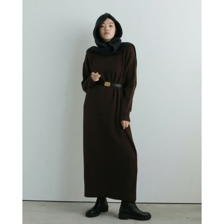 【anuke】Boucle Knit Hoodie※11月上～12月上