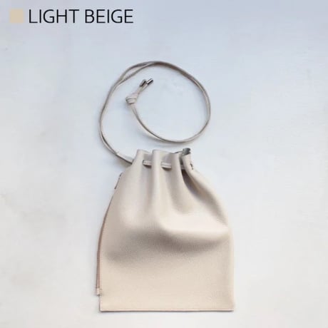 【blancle】S.LEATHER ZIP DRAWSTRING 【Msize】bc1172