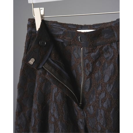 【anuke】Leopard Jacquard Pants※9月中～10月中