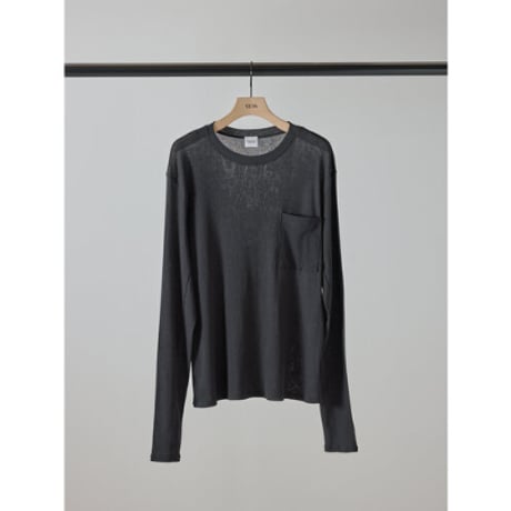 【YENN】SHEER RIB PK TOPS   ＊
