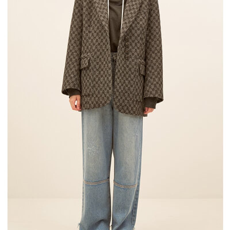YENN】WOOL TWEED BLAZER | selectshop kusukusu
