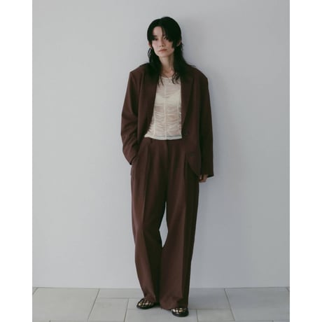 【anuke】Linen Tuck Pants
