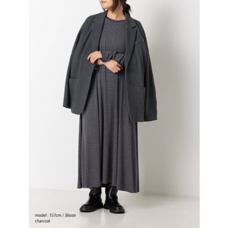 【YENN】JERSEY FLARE DRESS