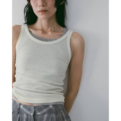 【anuke】Wool Rib Tanktop　※納期4月上旬～5月上旬