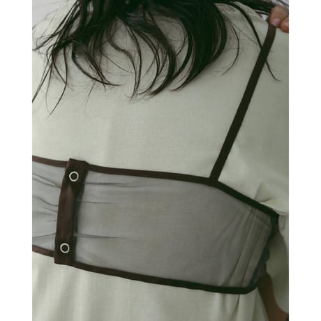 【anuke】Bicolor Tulle Bratop　※納期3月下旬～4月下旬