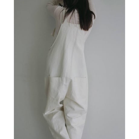 【anuke】Cotton Wide Salopette　※納期8月中旬～9月中旬