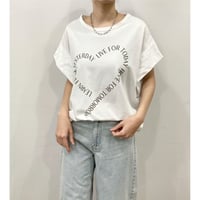 【siro de labonte】heart tucksleeve Tshirt