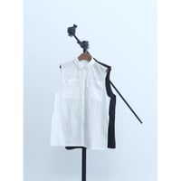 【Hella】embroidery pocket shirt　※納期5月中旬〜6月中旬