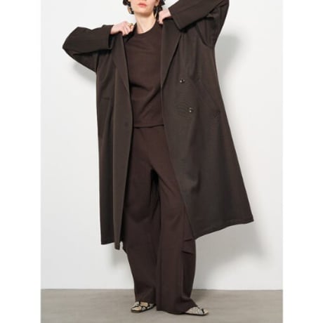【YENN】TUCK DESIGN MAXI CT※納期10/上〜10/中