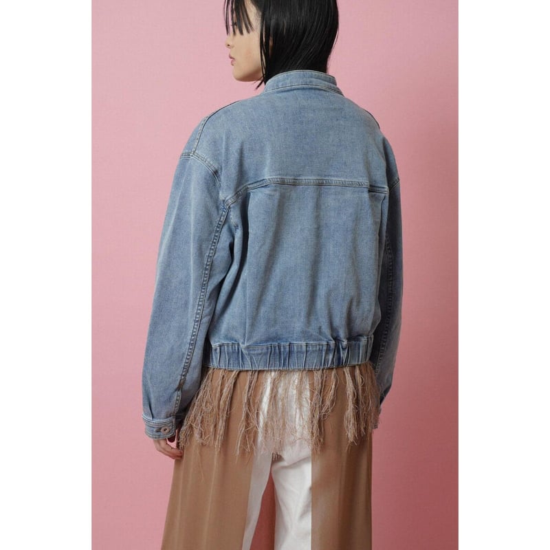 新品 CYAN tokyo スタンドカラーショートデニムジャケット CYAN TOKYO（シアン トーキョー） スタンドカラー ショート