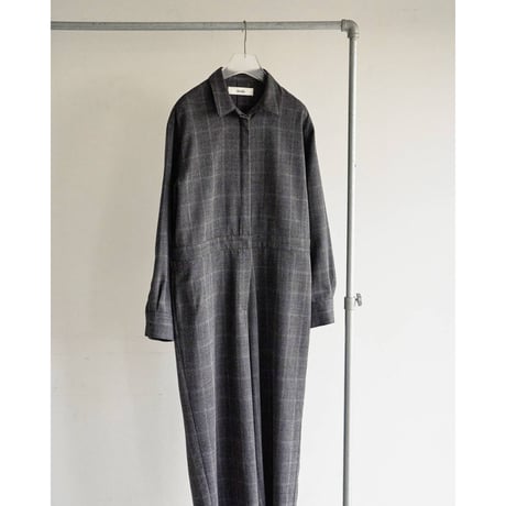 【anuke】Check Shirts Combinaison　※納期9月中旬～10月中旬