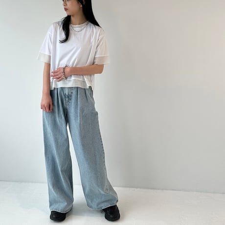 【ante aciem】2タックデニムパンツ