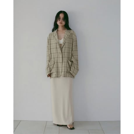 【anuke】Georgette Pencil Skirt