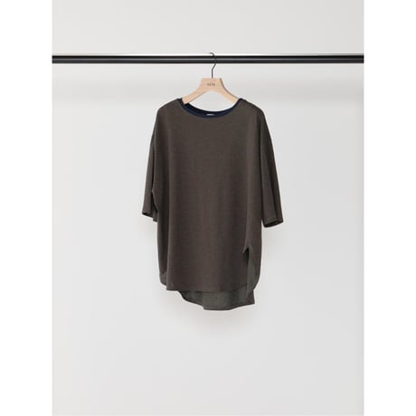 【YENN】STRIPED TWIST HEM TEE