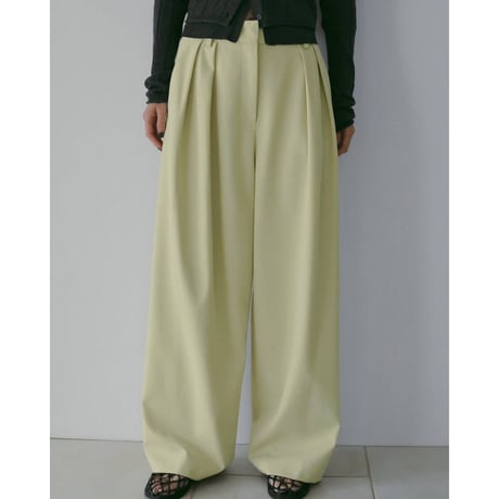 【anuke】Doubletuck Wide Pants