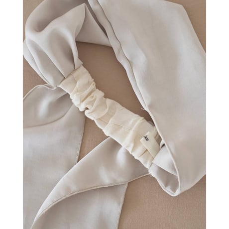 【anuke】Satin Hair Turban　※納期5月中旬～6月中旬