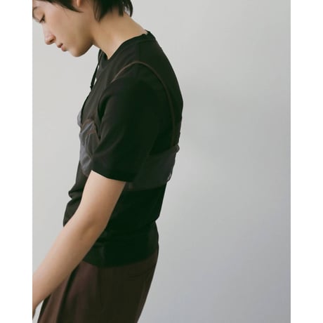 【anuke】Bicolor Tulle Bratop　※納期3月下旬～4月下旬