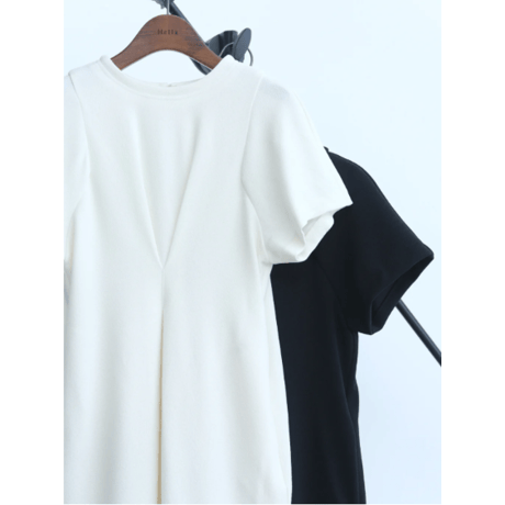 【Hella】front tuck cocoon dress　※納期3月中旬〜4月中旬