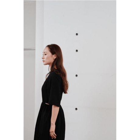 【Hella】waist side slit cocoon dress　※納期4月中旬〜5月中旬