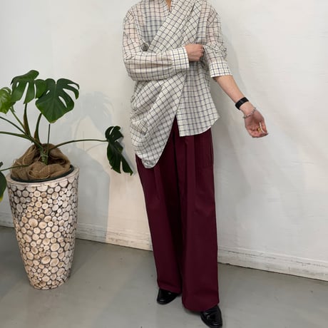 【cafune】cotton cupra cargo easy pants