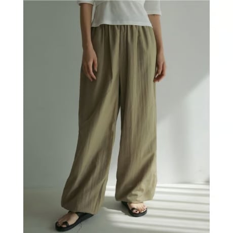 【anuke】Nylon Volume Pants　※納期3月中旬～4月上旬