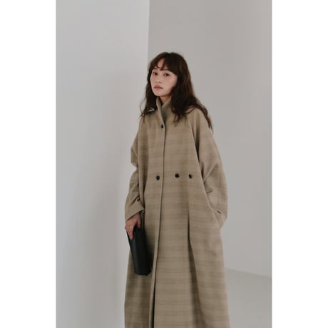 【Halla】tweed long coat※納期9中～10中