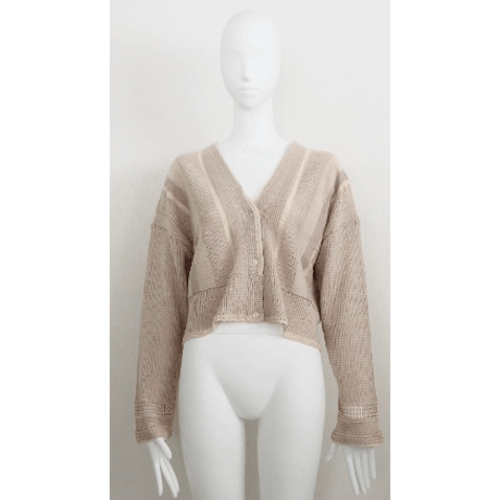 【Boutique Ordinary】Jacquard Knit V-Neck Cardigan