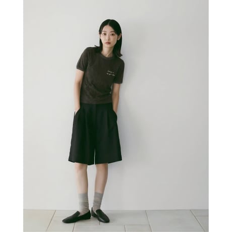 【anuke】Tuck Half Pants