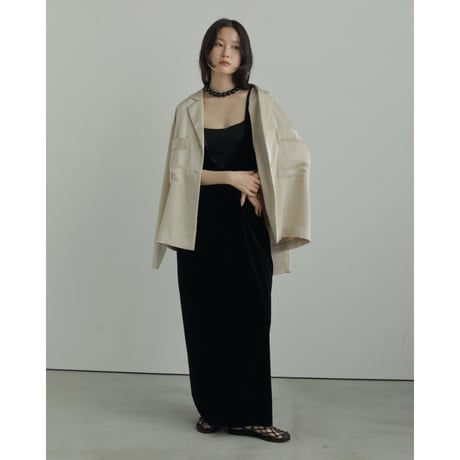 【anuke】Satin Tailored Shirts※10月上～11月上