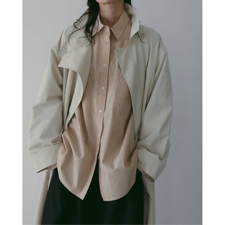 【anuke】Stripe Over Shirts　※納期3月中旬～4月中旬