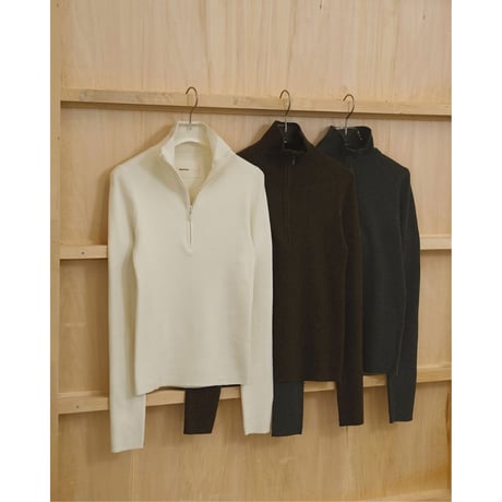 【TODAYFUL】Halfzip Rib Knit　※納期1月下旬〜2月下旬