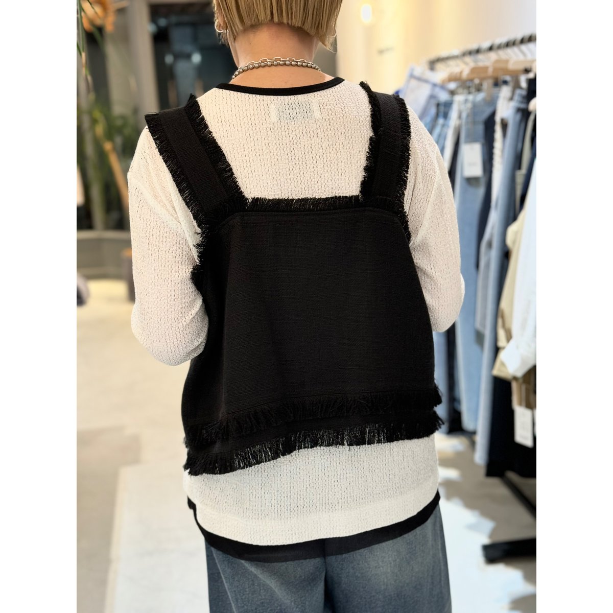 CYAN TOKYO】限定コラボ✨チュールレイヤーモザイクスリットTOPS CYAN TOKYO】限定コラボ✨チュールレイヤーモザイクスリットTOPS