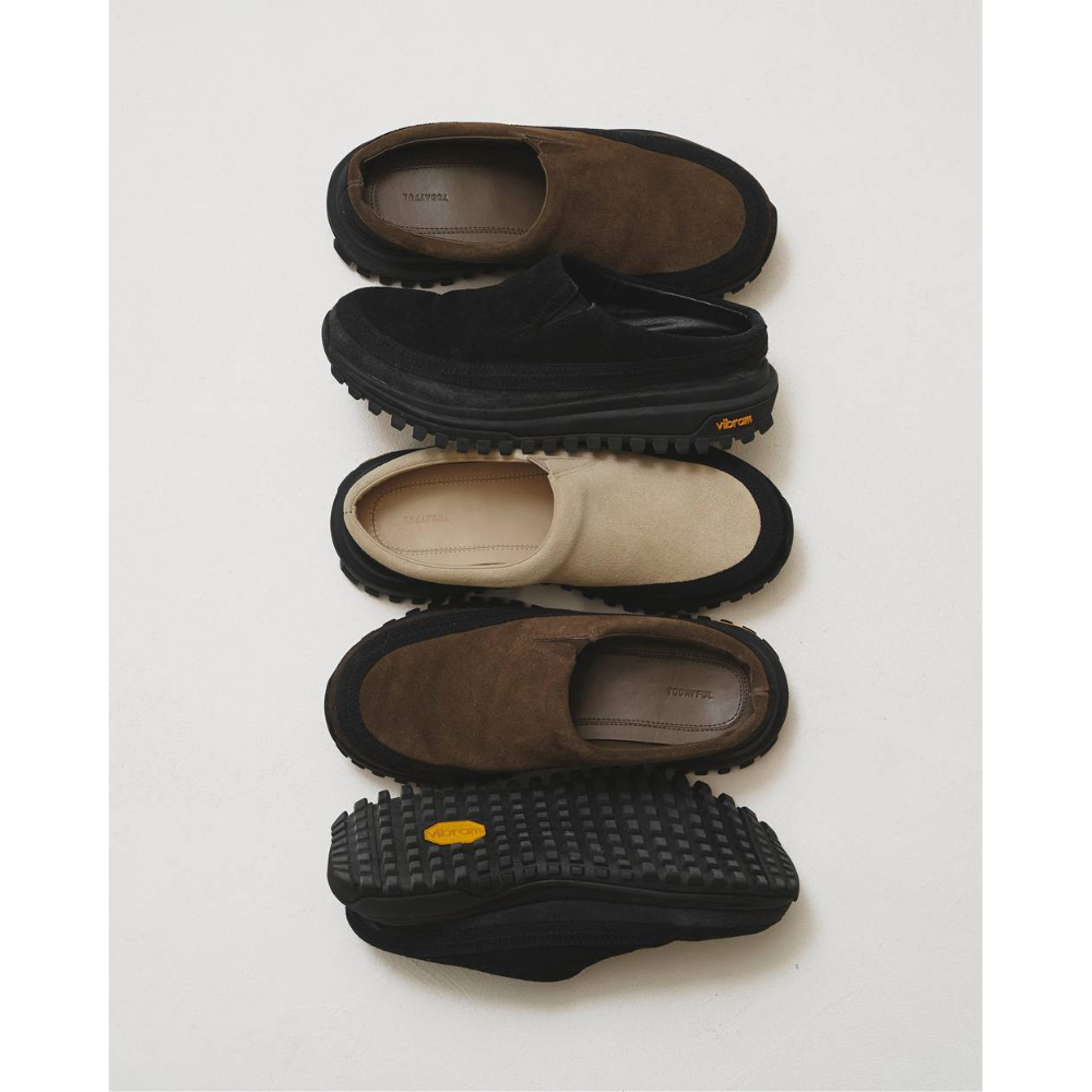 TODAYFUL】Vibramsole Leather Sabot ※納期7月上旬～8月上旬