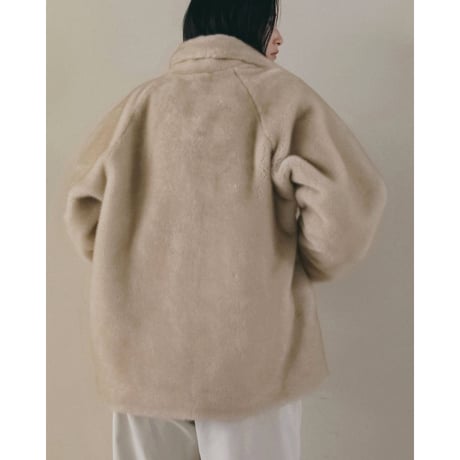 【anuke】Eco Minkfur Jacket　※納期11月下旬～12月下旬