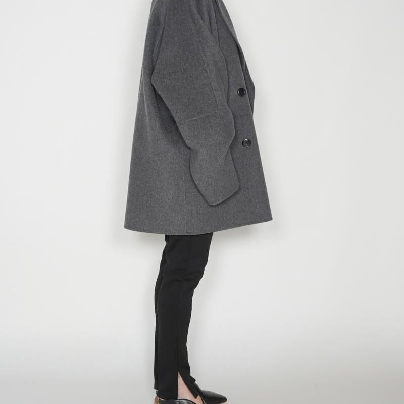 YENN】DOUBLE-FACE PEACOAT | selectshop kusukusu YENN】DOUBLE-FACE PEACOAT | selectshop kusukusu