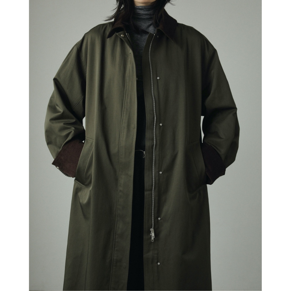 anuke Twill Soutiencollar Coat モカ 38 ànuke】Twill Soutiencollar Coat | selectshop ku