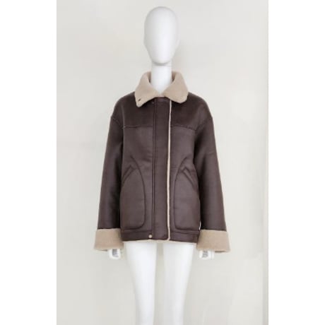【Boutique Ordinary】Reversible Faux Shearling Jacket  ※納期9/末～10/末