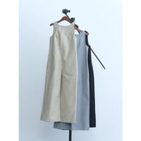 【Hella】back open cotton overall　※納期3月中旬〜4月中旬