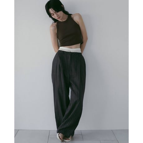 【anuke】Cutlace Biker Pants　※納期4月中旬～5月中旬