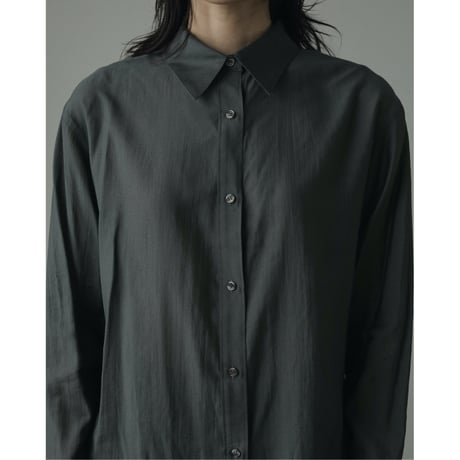 【ànuke】Sheer Satin Shirts