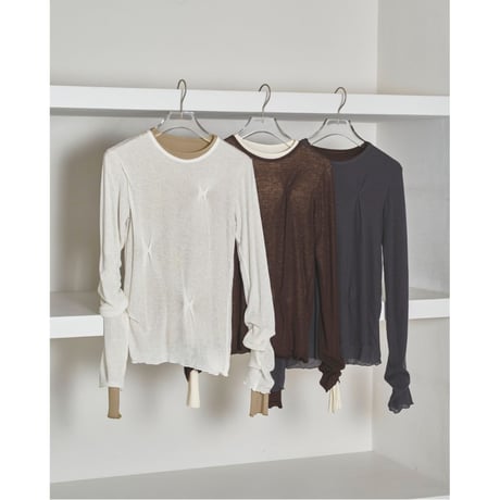 【TODAYFUL】Tuck Layered Long T-shirts   ＊