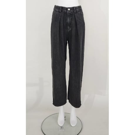 【Boutique Ordinary】Soft Curvy Tuck Denim Pants