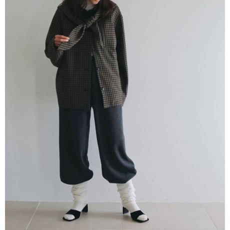 【anuke】Check Coverall Jacket　※納期9月中旬～10月中旬