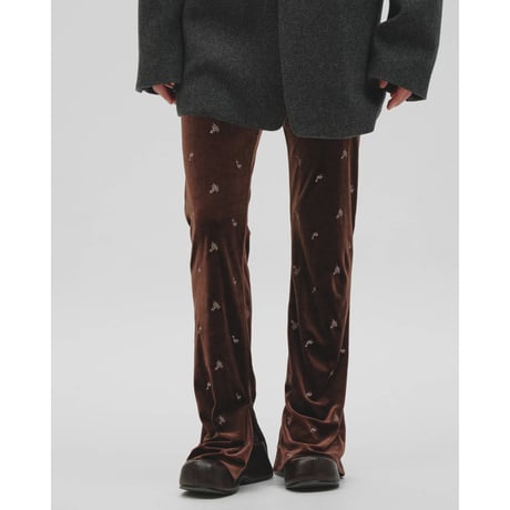 【TODAYFUL】Petit Flower Velour Leggings　※納期10月上旬～11月上旬