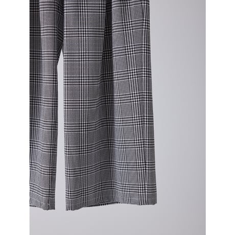 【YENN】 PLAID TUCK EASY PT