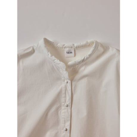 【YENN】EMBRO SLEEVE SHIRT※納期9/上〜9/中