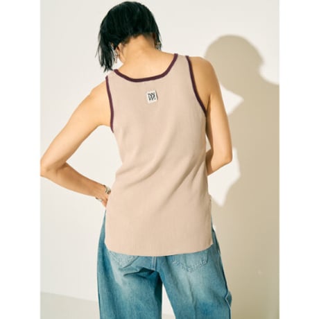 【YENN】RIB KNIT TANKTOP