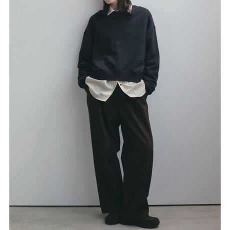 【anuke】Opencollar Stripe Shirts
